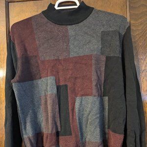 Geometric Block Pullover Sweater